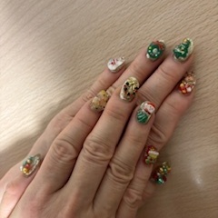 わあ~　ステキなクリスマスネイル♪